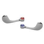 Thumbnail image #1 for BK Resources BKF-WBH Faucet Handle Kit, Wrist Blade, 1 Hot & 1 Cold, Chrome Plated