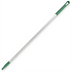 Thumbnail image #1 for Sparta 48-Inch Natural Aluminum Broom Handle with 1-Inch Diameter, 3/4-Inch ACME Thread, Green Tip and Cap