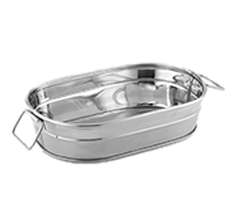 Product image #1 for American Metalcraft STUB69 Oval Stainless Steel Tub, 35 oz., Satin and Mirror Finish