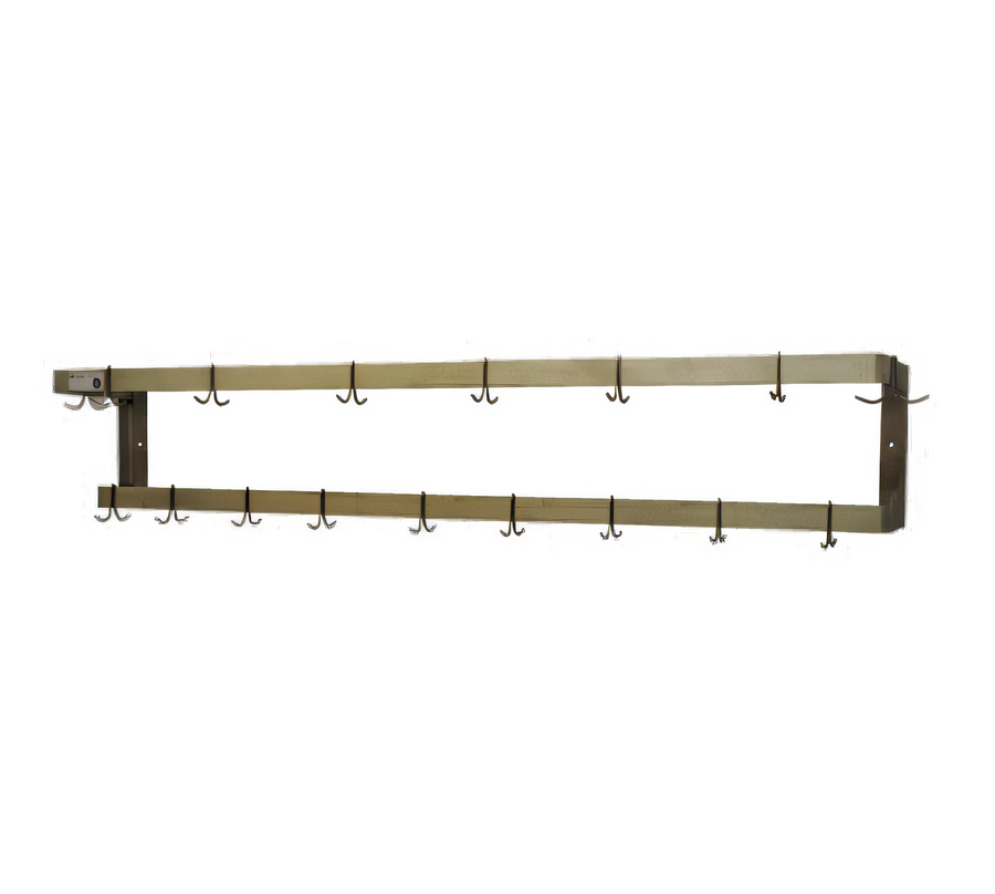 Product image #1 for Serv-Ware 60-Inch Stainless Steel Double Bar Pot Rack with 10 Double Hooks