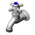Thumbnail image #1 for Heavy Duty Wall-Mount Single Sink Faucet with Self-Closing Valve and Hose Thread Outlet