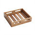Thumbnail image #1 for American Metalcraft Acacia Wooden Serving Crate, Square, 11-1/4 Inch