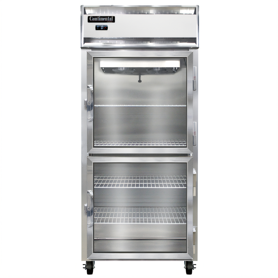 Product image #1 for Continental Refrigerator 1FXNSAGDHD One-Section Extra-Wide Glass Door Display Reach-in Freezer