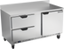 Thumbnail image #1 for Beverage-Air 60-Inch Two-Section Worktop Refrigerator with 2 Drawers and 1 Door