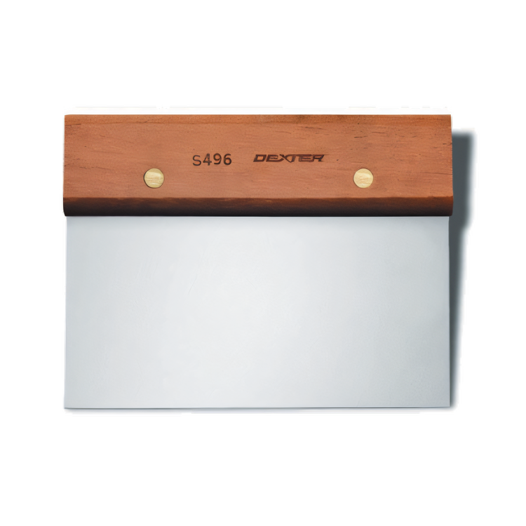 Product image #1 for Dexter-Russell Traditional 6" x 3" Dough Cutter/Scraper with Stainless Steel Blade and Rosewood Handle