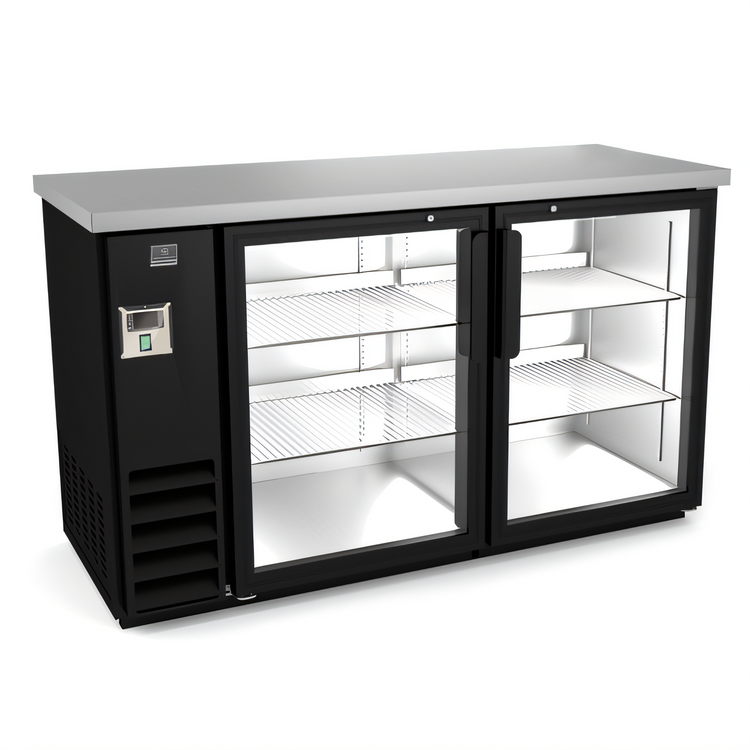 Product image #1 for Kelvinator Commercial 61-Inch Two-Door Back Bar Cooler with Glass Doors