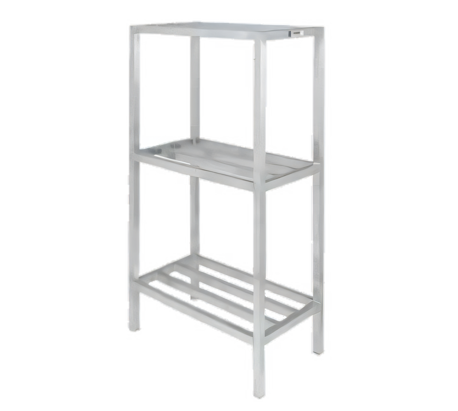 Product image #1 for Channel Manufacturing Lifetime Tough All-Welded Tubular 3-Shelf Aluminum Dunnage Shelving, 54W x 20D x 64H