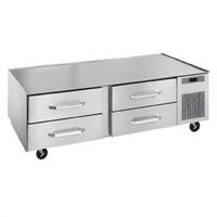 Randell 105-Inch Three-Section Self-Contained Refrigerated Chef Base Equipment Stand with 6 Drawers, Left-Side Compressor