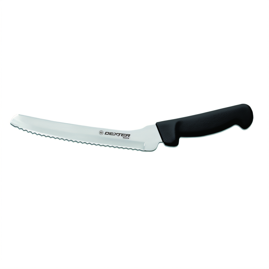 Product image #1 for Basics 8-Inch Offset Scalloped Sandwich Knife with Black Polypropylene Handle