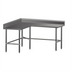 Thumbnail image #1 for John Boos L-Shaped Stainless Steel Corner Work Table, 24-Inch Working Depth, 5-Inch Backsplash