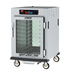 Thumbnail image #1 for Metro C5 C595-SFC-UPFC Controlled Humidity Heated Holding and Proofing Cabinet, Pass-Thru Full Glass Doors, 8-Pan, Mobile, Stainless Steel