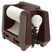 Cambro Portable Tabletop Handwashing Station with Paper Towel Roll Holder and Soap Dispenser