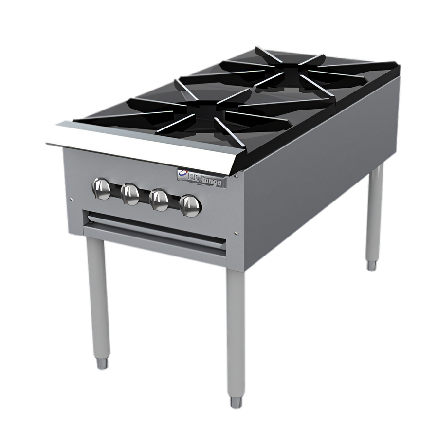 Product image #1 for Garland Signature Regal Series 18-Inch Wide Double Gas Stock Pot Range with 2 Burners, Standing Pilot