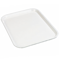 Glasteel Rectangular Fiberglass Cafeteria Tray, 13-3/4 x 10-5/8, Bone White