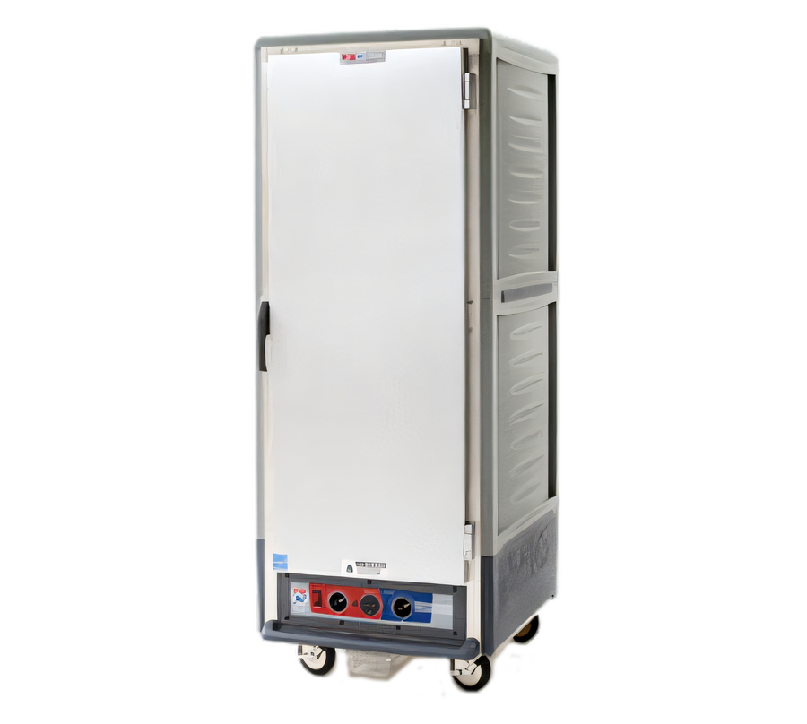 Product image #1 for Metro C5 3 Series Full-Height Low-Watt Heated Holding Cabinet with Gray Insulation Armour, Solid Door, Universal Wire Slides, and Casters