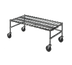 Thumbnail image #1 for Mobile Wire Dunnage Rack, 36 x 18 x 14 Inches, Chrome, 800 lb Capacity