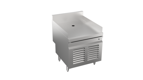 Product image #1 for Krowne Stadium Series 24-Inch Wide x 29-Inch Deep Stainless Steel Underbar POS Cabinet with Locking Louvered Door