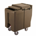 Thumbnail image #1 for Cambro SlidingLid Mobile Ice Caddy, 175 lb. Capacity, Dark Brown