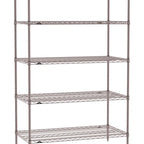 Thumbnail image #1 for Metro Super Erecta SE-2154K4-74-S5 Wire Stationary Starter Wire Shelving Unit, 54"W x 21"D x 74"H, 600 lb. capacity per shelf, 2000 lb. capacity per
