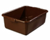 Thumbnail image #1 for Carlisle Comfort Curve 1-Compartment Bus Box, 20 x 15 x 7 Inches, Brown High-Density Polyethylene