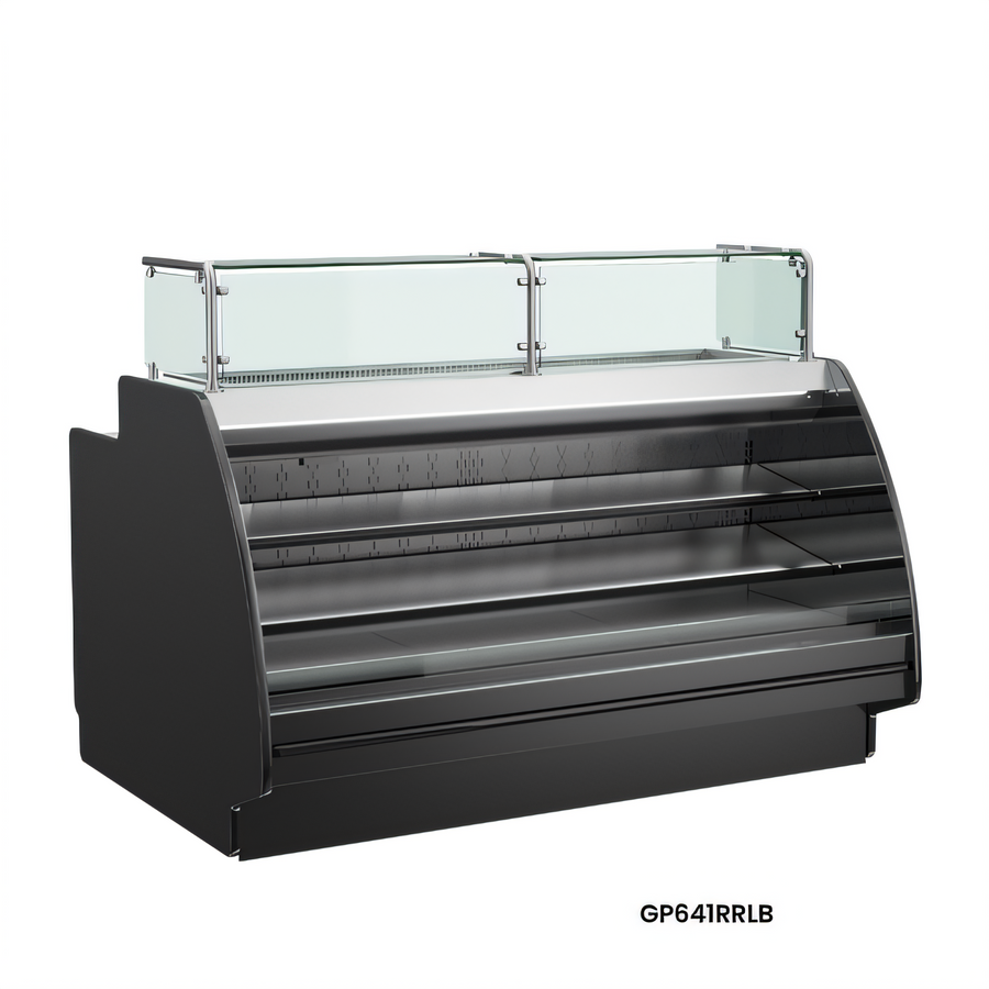 Product image #1 for Fusion® Open Curved Preparation/Self-Service Refrigerated Display Case, Remote DX, 99-3/4 Inch Wide