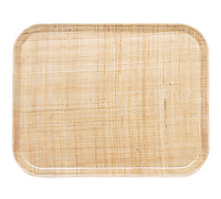 Cambro Camtray Rectangular Fiberglass Fast Food & Cafeteria Tray, 12 x 16-5/16 Inch, Rattan