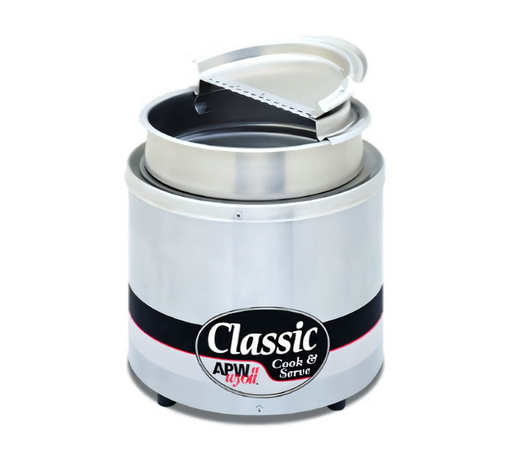 Product image #1 for APW Wyott RCW-11SP Round 11-Quart Countertop Electric Food Pan Cooker/Warmer