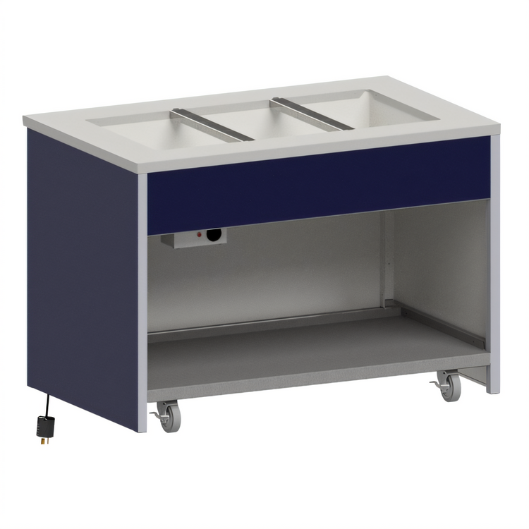 Product image #1 for Atlas Metal INFH-3 3-Pan Mobile Electric Hot Food Unit