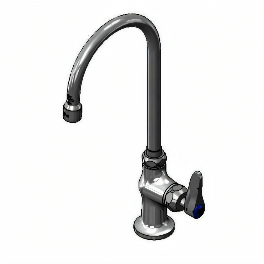 Product image #1 for T&S Brass Low-Lead Single Pantry Deck-Mount Faucet with 5-3/4 Inch Swivel Gooseneck