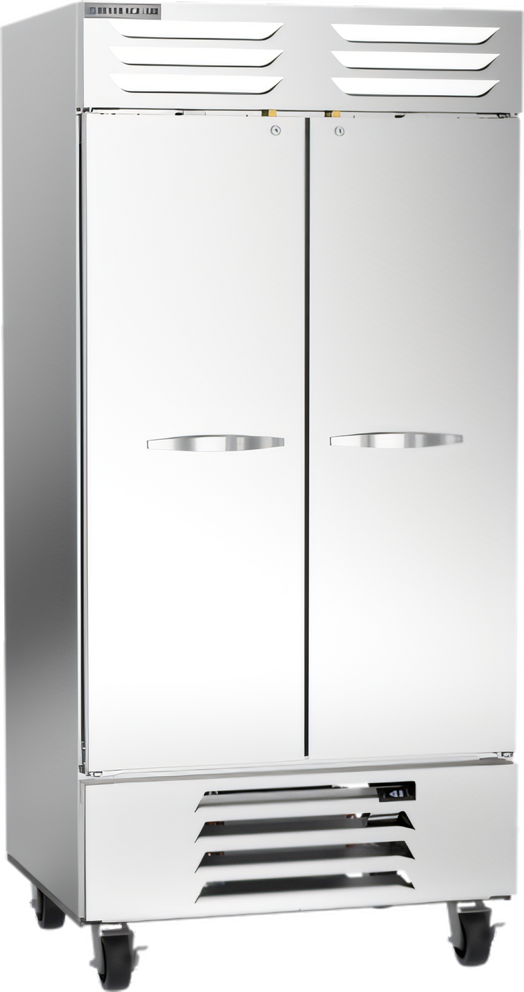 Product image #1 for Beverage-Air Vista® Series Two-Section Reach-In Freezer, 35.08 Cu. Ft., Bottom-Mounted Self-Contained, Solid Hinged Doors