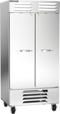 Beverage-Air Vista® Series Two-Section Reach-In Freezer, 35.08 Cu. Ft., Bottom-Mounted Self-Contained, Solid Hinged Doors
