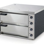 Thumbnail image #1 for Eurodib USA NUOVO Double-Deck Countertop Electric Pizza Oven with Thermostatic Controls and Refractory Brick Decks