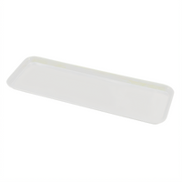 Omcan USA White Fiberglass Market Tray, 26 x 18 x 3/4 Inch