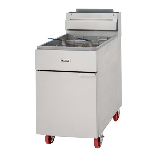 Product image #1 for Migali Competitor Series 75 lb. Liquid Propane Floor Fryer with 5 Burners