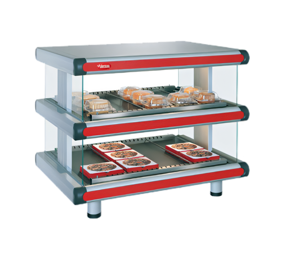Product image #1 for Hatco Glo-Ray® Designer Horizontal Countertop Hot Food Display Warmer, 48.25-Inch Wide, 2 Shelves
