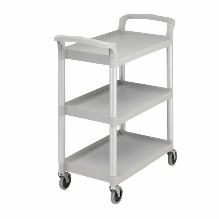 Product image #1 for Cambro KD Small 3-Shelf Service Bus Cart, Speckled Gray