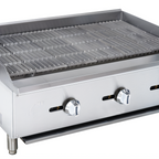 Thumbnail image #1 for Hurakan by Equip.me 36-Inch Countertop Gas Charbroiler with 3 Burners and Manual Controls