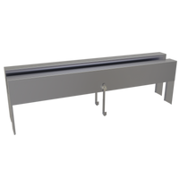 Glastender 48-Inch Double Speed Rail Locking Cover, Stainless Steel
