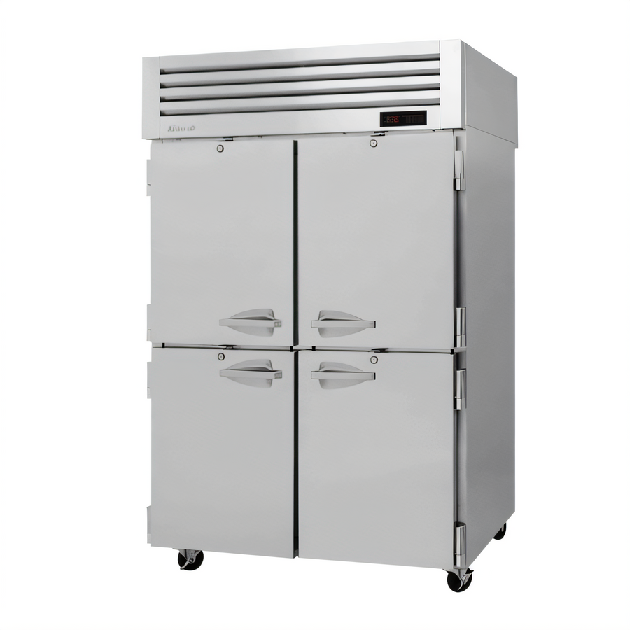 Product image #1 for Turbo Air PRO Series Two-Section Reach-In Heated Holding Cabinet with 4 Half Solid Doors, 47.7 Cu. Ft.