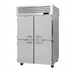 Thumbnail image #1 for Turbo Air PRO Series Two-Section Reach-In Heated Holding Cabinet with 4 Half Solid Doors, 47.7 Cu. Ft.