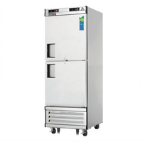 Everest Refrigeration One-Section Dual Temperature Reach-In Refrigerator/Freezer Combo, Bottom Mount, 29-1/4-Inch Wide