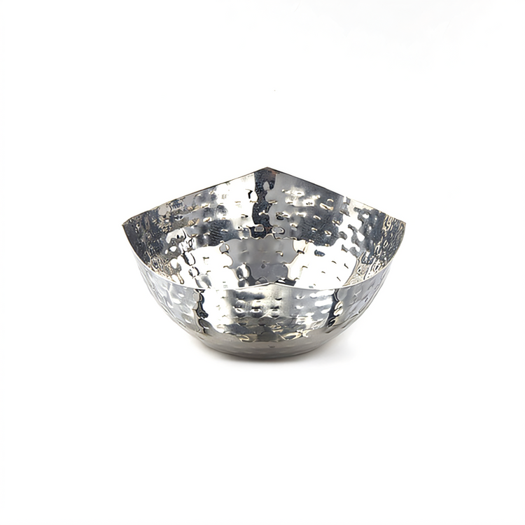 Product image #1 for American Metalcraft Squound 15 oz Stainless Steel Hammered Snack Bowl
