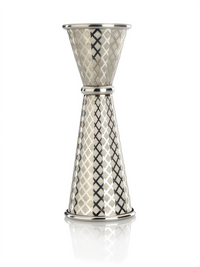 Barfly Diamond Lattice Japanese Style 1 oz and 2 oz Stainless Steel Jigger