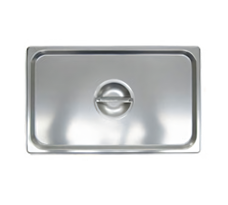 Product image #1 for Full-Size Solid Flat Stainless Steel Steam Table Pan Cover with Recessed Handle