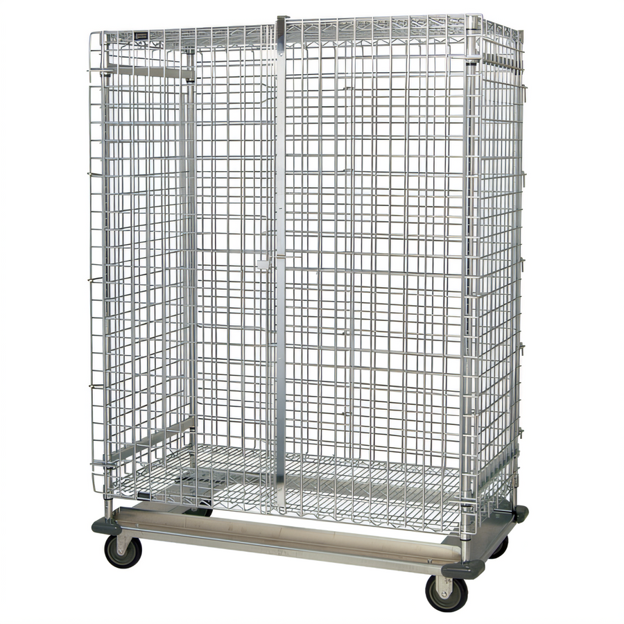 Product image #1 for Quantum 36 x 24 x 70 Inch Mobile Security Cage with Dolly Base, Chrome Plated