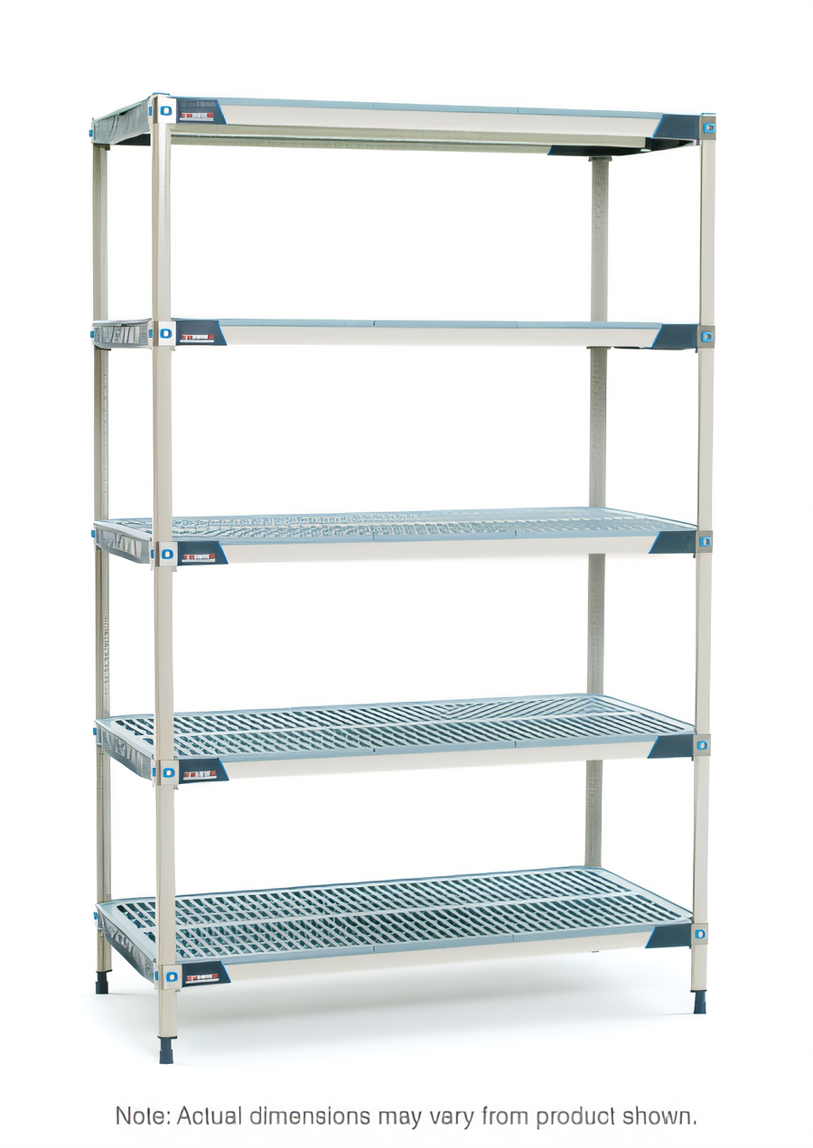 Product image #1 for MetroMax i 5-Tier Rust-Proof Starter Shelving Unit with Open Grid Polymer Shelves, 24W x 24D x 74H