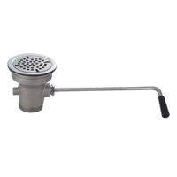 John Boos Twist Handle Lever Waste Valve for 3-1/2-Inch Sink Opening