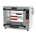 Thumbnail image #2 for Metro HotBlox Xpress S6 Pass-Thru Countertop Hot Food Holding Cabinet with Basic Controls and Clear Flip Doors