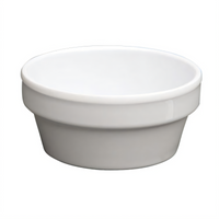 Winco 2-1/2 oz White Round Melamine Sauce Cup