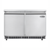 Thumbnail image #1 for KoolMore 48-Inch Commercial Refrigerated Prep Station Cold Table, 2-Door Stainless Steel, 9-Pan Capacity